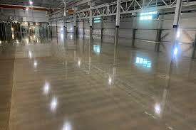 Modern retail space with polished concrete floor